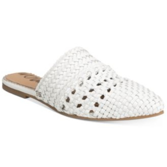 Sam Edelman Shoes - Sam Edelman Natalya White Woven Mules